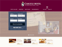Tablet Screenshot of carlyle-hotel.com